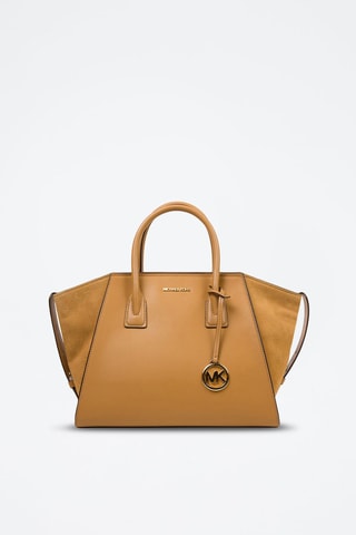 Sac à main en cuir - Marron - 42 x 24 x 16 cm