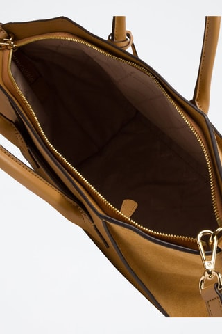 Sac à main en cuir - Marron - 42 x 24 x 16 cm