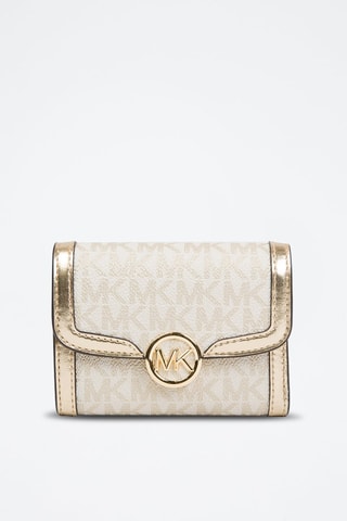 Portefeuille Leida - Ecru et doré