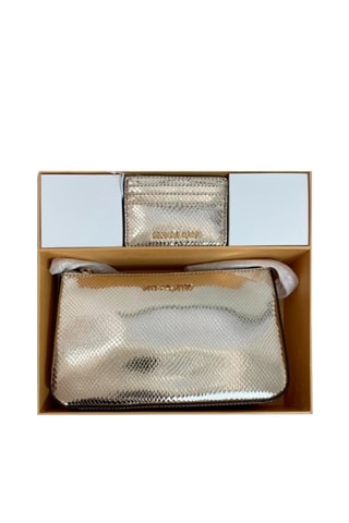 Sac bandoulière et porte-cartes - Doré