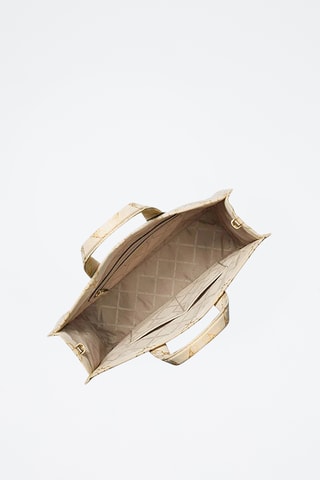 Cabas - Beige et doré