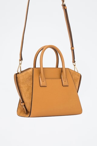 Sac à main en cuir - Marron - 12,25 x 7,5 x 5,25 cm