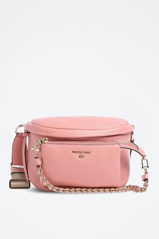 Sac porté épaule en cuir - Rose