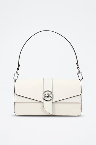 Sac porté épaule en cuir - Blanc