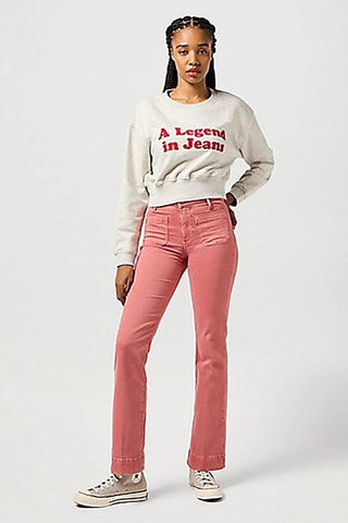 Sweater relaxed - Gemêleerd Wit