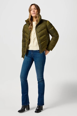 Gewatteerde Jas Puffer - Olijfgroen