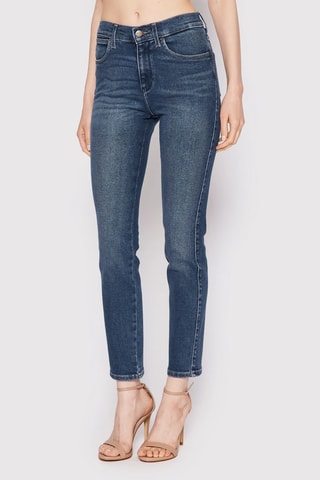 Jeans Hoge Taille Slim Fit - Blauw