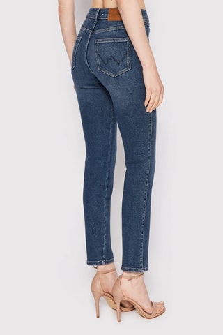 Jeans Hoge Taille Slim Fit - Blauw