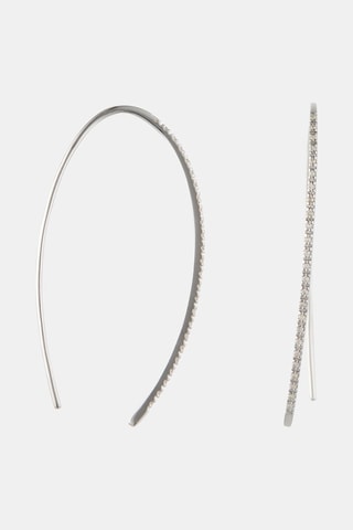 Boucles d'oreilles Lianes précieuses - Or blanc et diamants