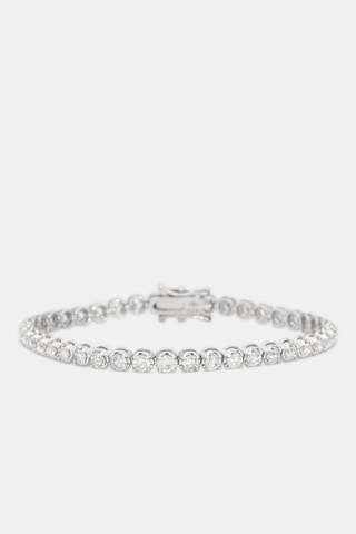 Bracelet Rivière 4 carats - Or blanc et diamants