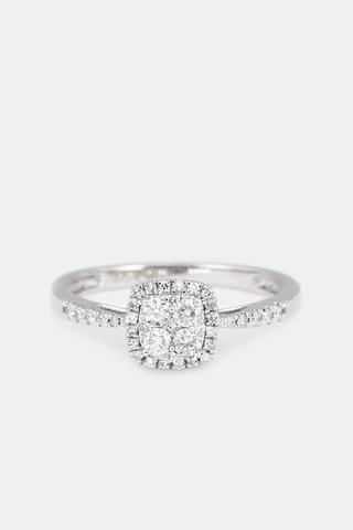 Bague - Or blanc et diamants