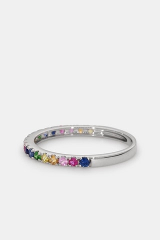 Bague Colorful love - Or blanc