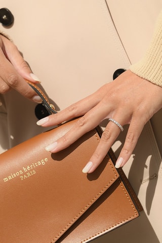 Trouwring Tour Complet Forever Witgoud en Diamanten