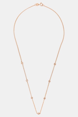 Collier Sunshine Or rose et diamants