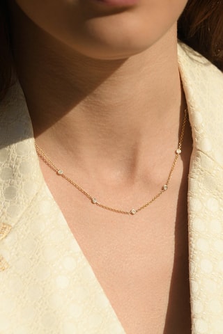 Collier Sunshine - Or jaune et diamants