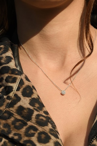 Pendentif Mon Brillant - Or blanc et diamants