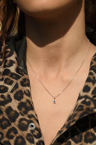 Pendentif Précieux Saphir - Or blanc, diamants et saphir