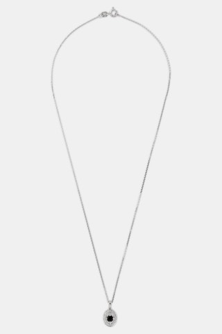 Pendentif Reagan - Or blanc, diamants et saphir