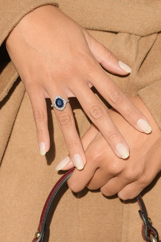 Bague Palaia - Or blanc, topazes et saphir