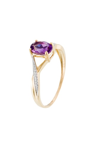 Bague Purple magic - Or jaune et améthyste