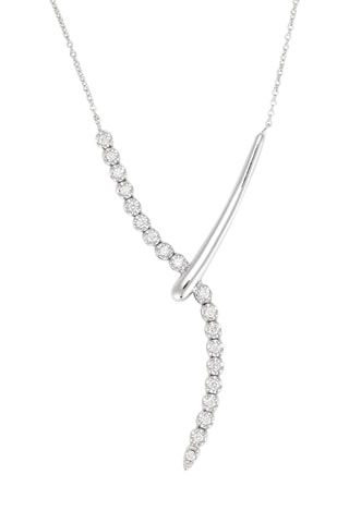 Collier Etreinte Céleste - Or blanc et diamants