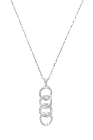 Collier Ronds entrelacés - Or blanc et diamants