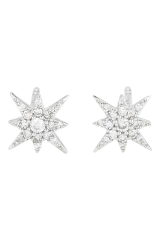 Puces Star - Or blanc et diamants