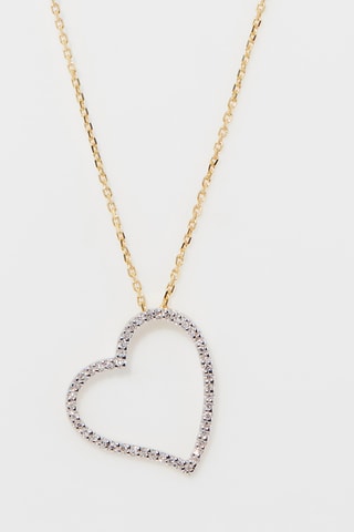 Pendentif Coeur Oriental - Or jaune et diamants