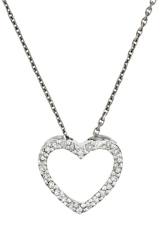 Pendentif Joli Coeur PM - Or blanc et diamants
