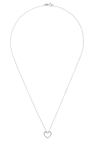 Pendentif Joli Coeur PM - Or blanc et diamants