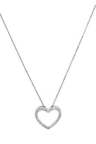 Pendentif Joli Coeur PM - Or blanc et diamants
