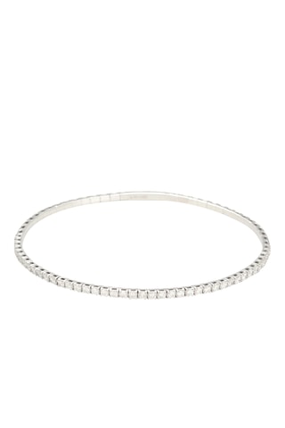 Jonc Alessia - Or blanc et diamants