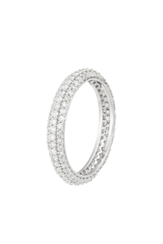 Bague Tour complet merveilleux - Or blanc et diamants