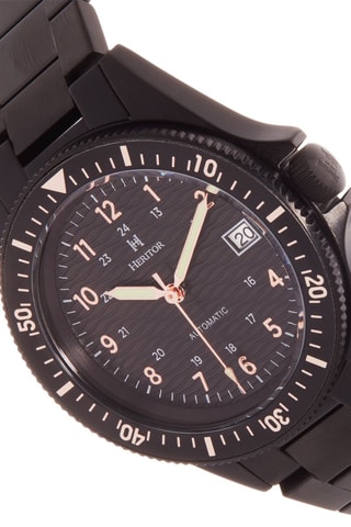 Montre automatique en acier Calder - Noir