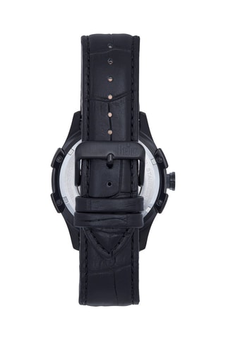 Montre automatique en cuir - Noir 
