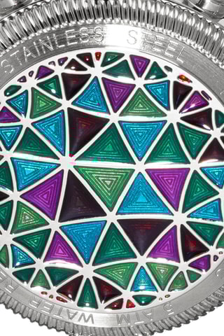 Montre automatique en cuir Legacy - Noir et argenté