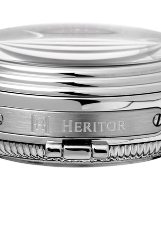 Montre automatique en cuir Legacy - Noir et argenté