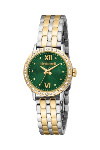 Montre à quartz en acier - Argenté et doré