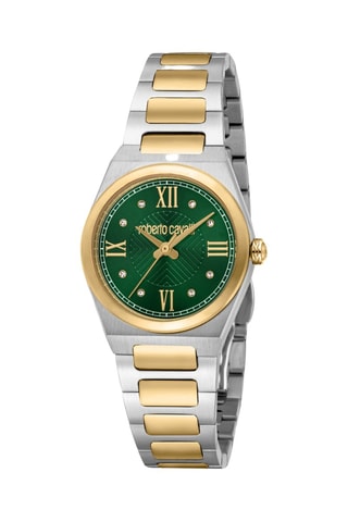 Montre à quartz en acier - Argenté et doré