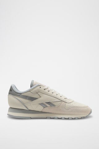 Leren Sneakers Classic - Lichtbeige