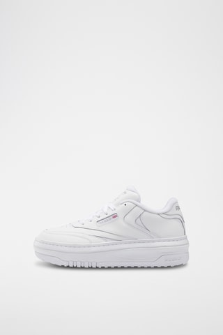 Platform Leren Sneakers Club C Extra - Wit