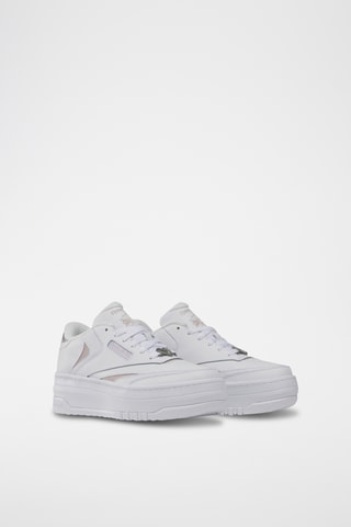 Platform Leren Sneakers Club C Extra - Wit