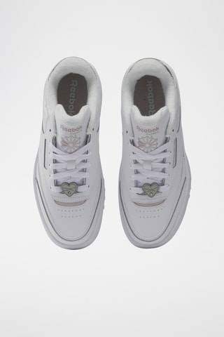 Platform Leren Sneakers Club C Extra - Wit