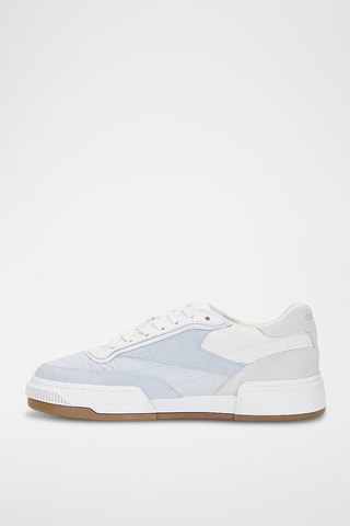 Leren Sneakers Club LTD Vintage R - Wit en Blauw