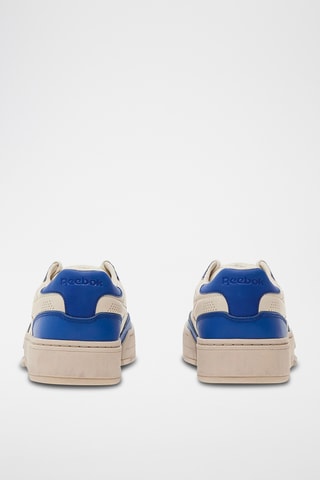 Leren Sneakers Club LTD Vintage R - Wit en Indigoblauw