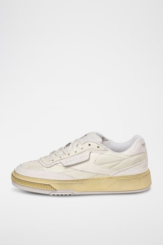 Leren Sneakers Club C Ltd Vintage R - Ecru