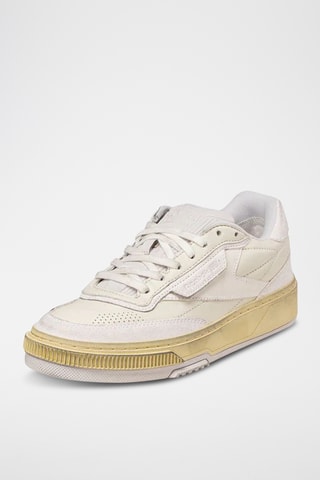 Leren Sneakers Club C Ltd Vintage R - Ecru