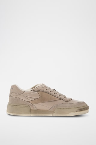 Leren Sneakers Club C Ltd Vintage R - Lichtbruin