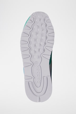 Leren Sneakers Classic Leather - Wit en Hemelsblauw