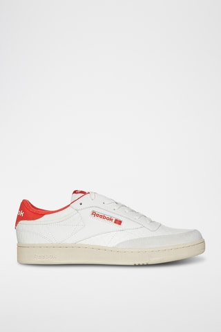 Leren Skateboardschoenen Club C - Wit